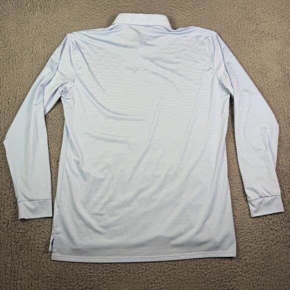 Holderness & Bourne Polo Shirt Mens L Blue White Burke Golf Huntingdon Valley - Picture 6 of 10